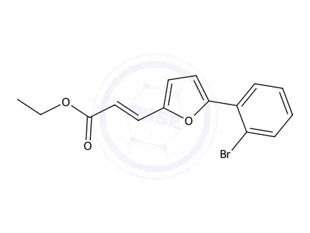 Chemical structure of Ethyl 3-(5-(2-bromophenyl)furan-2-yl)acrylate