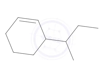 Chemical structure of Cyclohexene,3-(1-methylpropyl)-