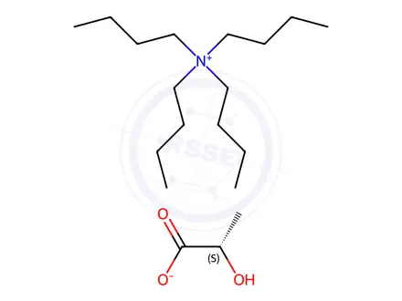 Chemical structure of Tetrabutylammonium 2-hydroxypropanoate