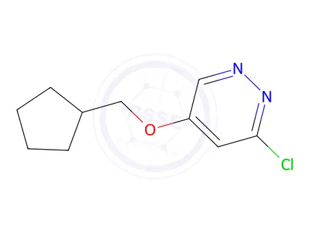 Chemical structure of 3-Chloro-5-(cyclopentylmethoxy)pyridazine