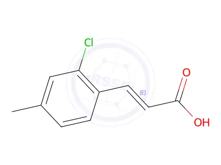 Chemical structure of 3-(2-Chloro-4-methylphenyl)acrylic acid