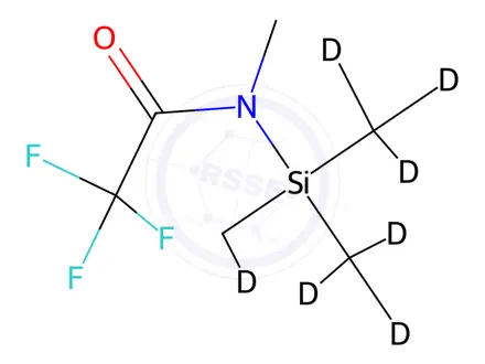 Chemical structure of N-Methyl-N-(trimethylsilyl)trifluoroacetamide-d9