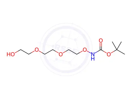 Chemical structure of t-Boc-Aminooxy-PEG3-alcohol