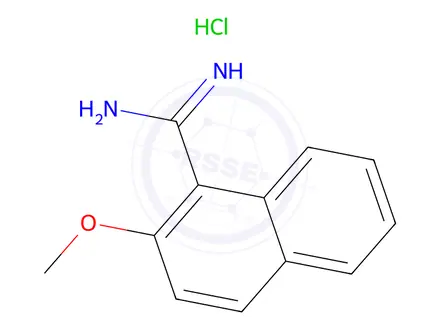 Chemical structure of 2-Methoxy-naphthalene-1-carboxamidine hydrochloride