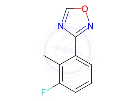 Chemical structure of 1,2,4-Oxadiazole, 3-(3-fluoro-2-methylphenyl)-