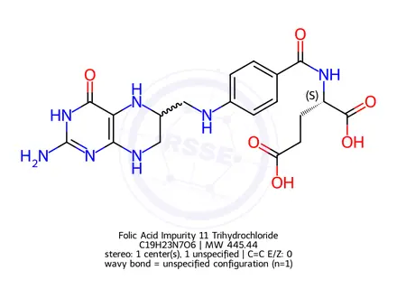 Chemical structure of Folic Acid Impurity 11