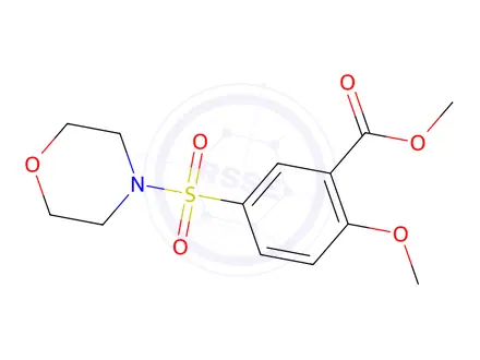 Chemical structure of Methyl 2-methoxy-5-(morpholinosulfonyl)benzenecarboxylate