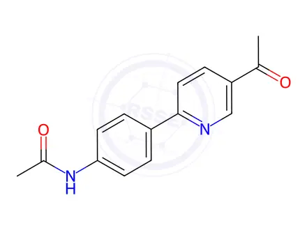 Chemical structure of N-[4-(5-Acetylpyridin-2-yl)phenyl]-acetamide