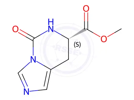 Chemical structure of (S)-methyl 5-Oxo-5,6,7,8-tetrahydroimidazo[1,5-c]pyrimidine-7-carboxylate