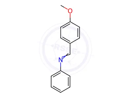 Chemical structure of N-(4-Methoxybenzylidene)aniline