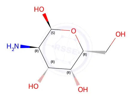 Chemical structure of (2S,3R,4R,5R,6R)-3-amino-6-(hydroxymethyl)tetrahydro-2H-pyran-2,4,5-triol