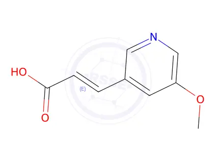 Chemical structure of 3-(5-Methoxypyridin-3-yl)prop-2-enoic acid