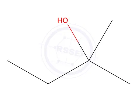 Chemical structure of t-Amyl alcohol