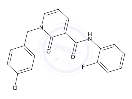 Chemical structure of 1-(4-Chlorobenzyl)-N-(2-fluorophenyl)-2-oxo-1,2-dihydropyridine-3-carboxamide