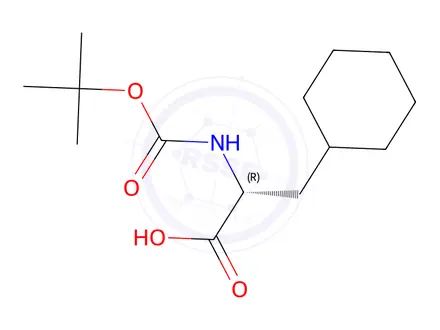 Chemical structure of (R)-2-(Boc-amino)-3-cyclohexylpropionic Acid