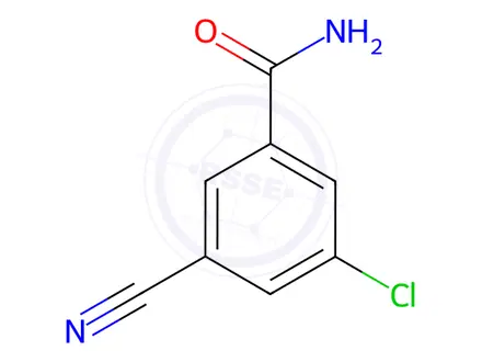 Chemical structure of 3-Chloro-5-cyanobenzamide
