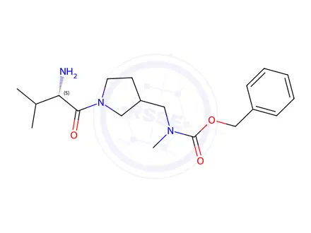 Chemical structure of Benzyl ((1-((S)-2-amino-3-methylbutanoyl)pyrrolidin-3-yl)methyl)(methyl)carbamate