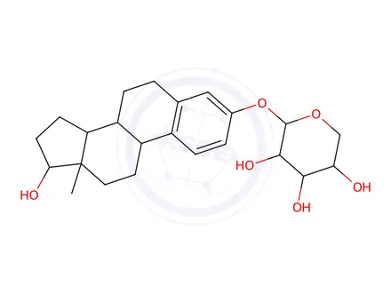 Chemical structure of estradiol-3-xyloside