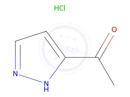 Chemical structure of 1-(1H-Pyrazol-5-yl)ethanone hydrochloride