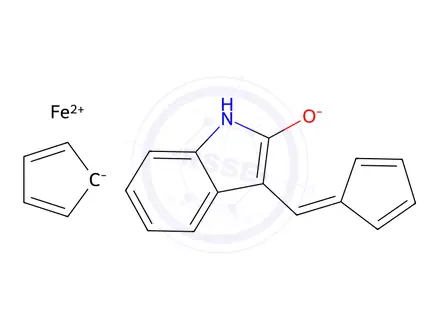 Chemical structure of (Z)-FeCP-Oxindole