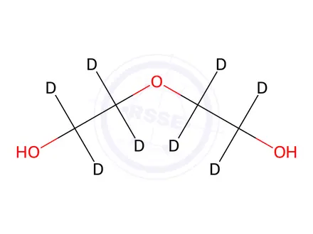 Chemical structure of Diethylene glycol-[D8]