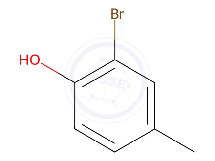 Chemical structure of 2-Bromo-p-cresol