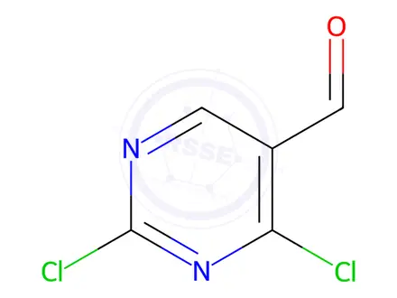 Chemical structure of 2,4-Dichloropyrimidine-5-carbaldehyde (BSC)