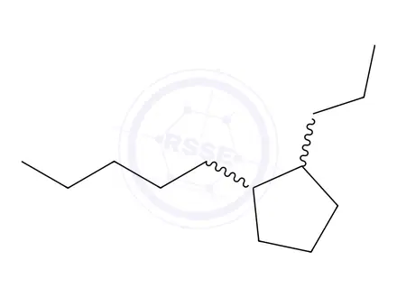 Chemical structure of 1-pentyl-2-propyl-Cyclopentane