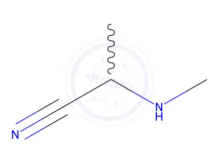 Chemical structure of 2-(Methylamino)Propanenitrile