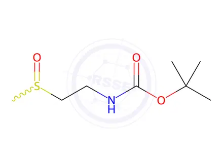 Chemical structure of tert-Butyl (2-(methylsulfinyl)ethyl)carbamate
