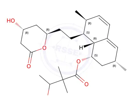 Chemical structure of 3'-hydroxy simvastatin