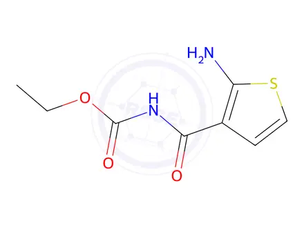 Chemical structure of Ethyl (2-aminothiophene-3-carbonyl)carbamate
