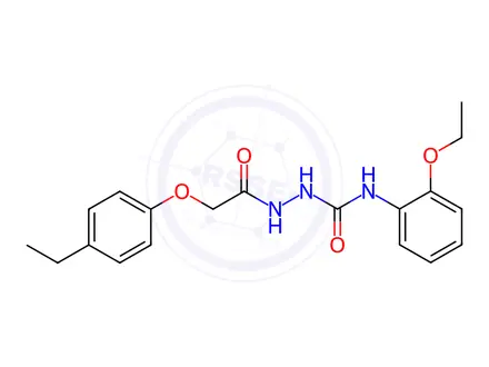 Chemical structure of N-(2-ethoxyphenyl)-2-(2-(4-ethylphenoxy)acetyl)hydrazine-1-carboxamide
