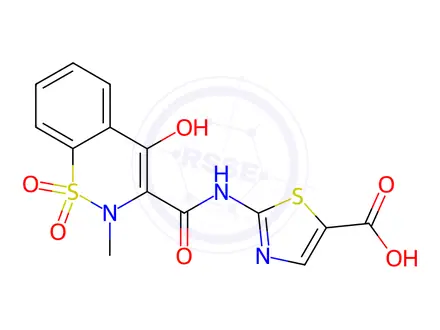 Chemical structure of 5’-Carboxy Meloxicam
