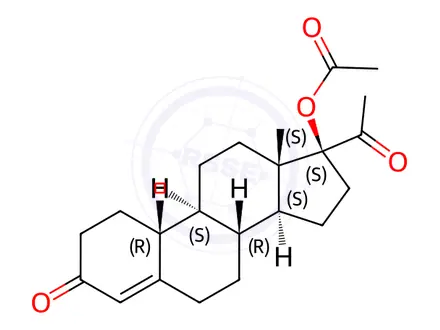 Chemical structure of 17-Desethynyl Norethindrone Diacetate