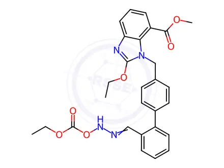 Chemical structure of Azilsartan Impurity 997 (Acylated MHA)