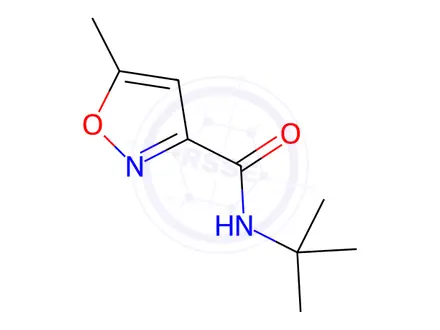 Chemical structure of N-(tert-butyl)-5-methylisoxazole-3-carboxamide