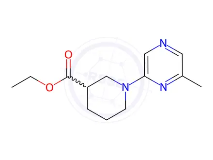 Chemical structure of Ethyl 1-(6-methylpyrazin-2-yl)piperidine-3-carboxylate