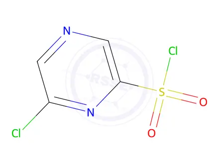 Chemical structure of 6-Chloropyrazine-2-sulfonyl chloride