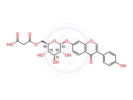 Chemical structure of Daidzin 6’’-O-malonate