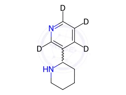 Chemical structure of (R,S)-Anabasine-2,4,5,6-[D4]