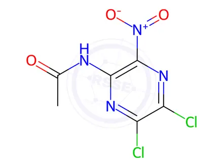 Chemical structure of N-(5,6-Dichloro-3-nitropyrazin-2-yl)acetamide