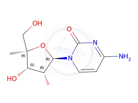 Chemical structure of 4'--C-Methylcytidine