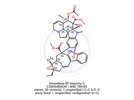 Chemical structure of Vinorelbine EP Impurity G