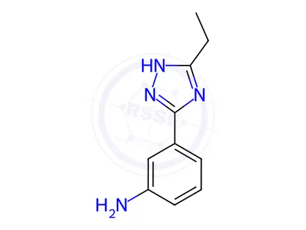 Chemical structure of 3-(5-ethyl-4H-1,2,4-triazol-3-yl)aniline