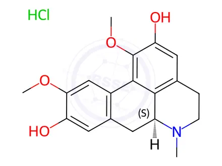 Chemical structure of BOLDINE HYDROCHLORIDE