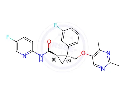 Chemical structure of Lemborexant(R,R Isomer)