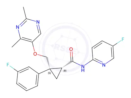 Chemical structure of Lemborexant