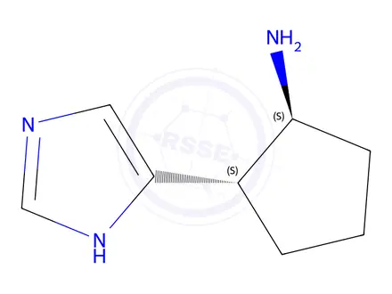 Chemical structure of (1R,2R)-2-(1H-Imidazol-4-yl)cyclopentanamine