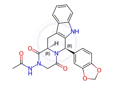 Chemical structure of Acetaminotadalafil